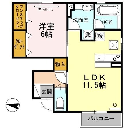 ドルフ東矢倉の物件間取画像